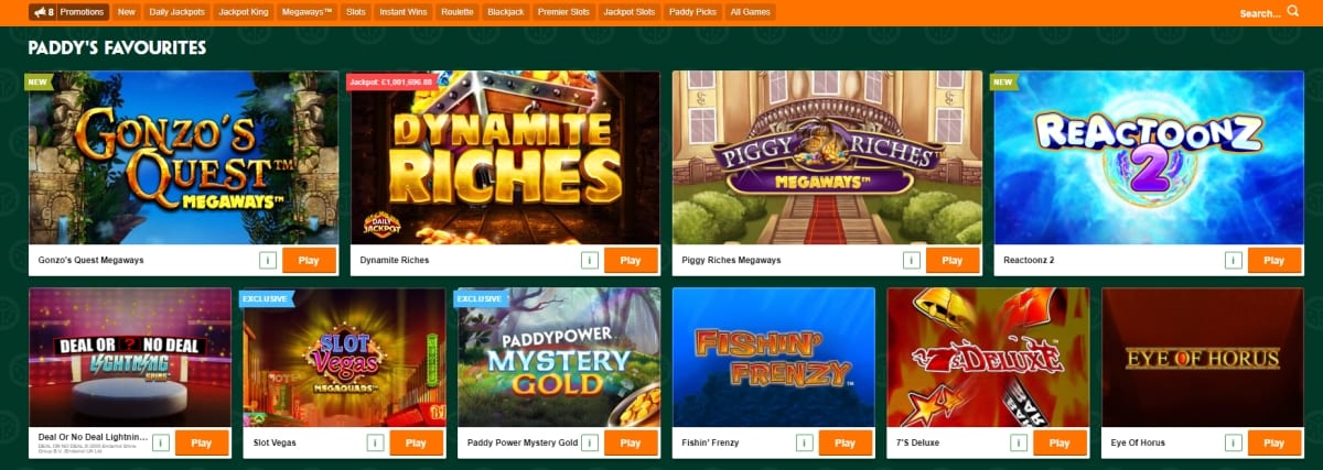 Paddy power casino free spins